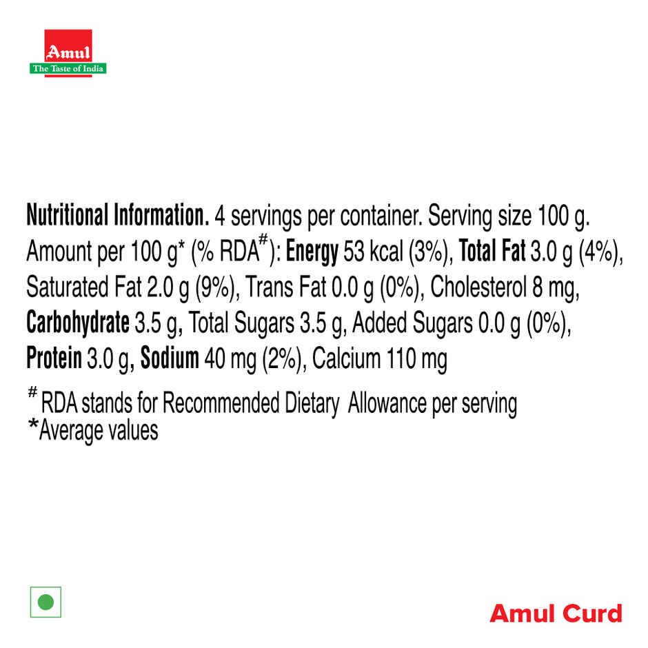 Amul Curd Pouch