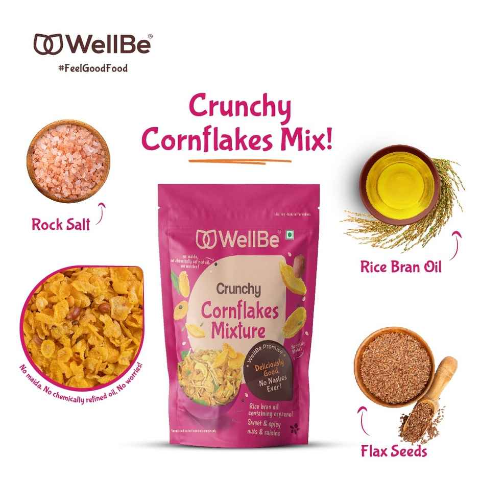 Wellbe Crunchy Cornflakes Mix | Nutritious & Tasty