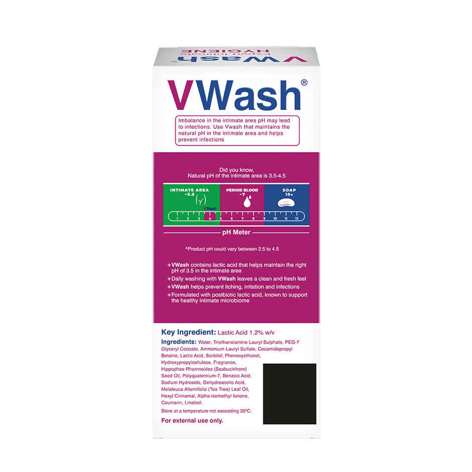 Vwash Plus Expert Intimate Hygiene Wash for Women With pH 3.5