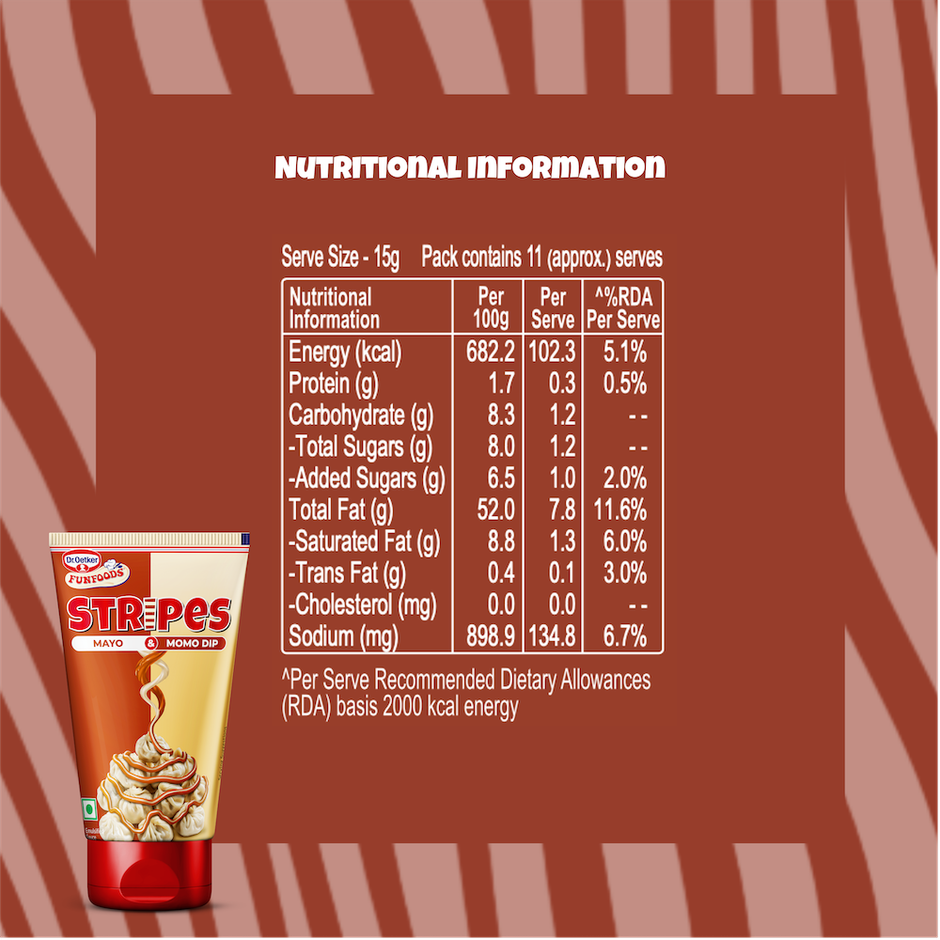 Dr. Oetker Funfoods Stripes - Mayo & Momo Dip