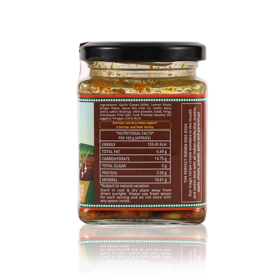 The Little Farm Co. Garlic Pickle | Achaar | Made In Less Oil