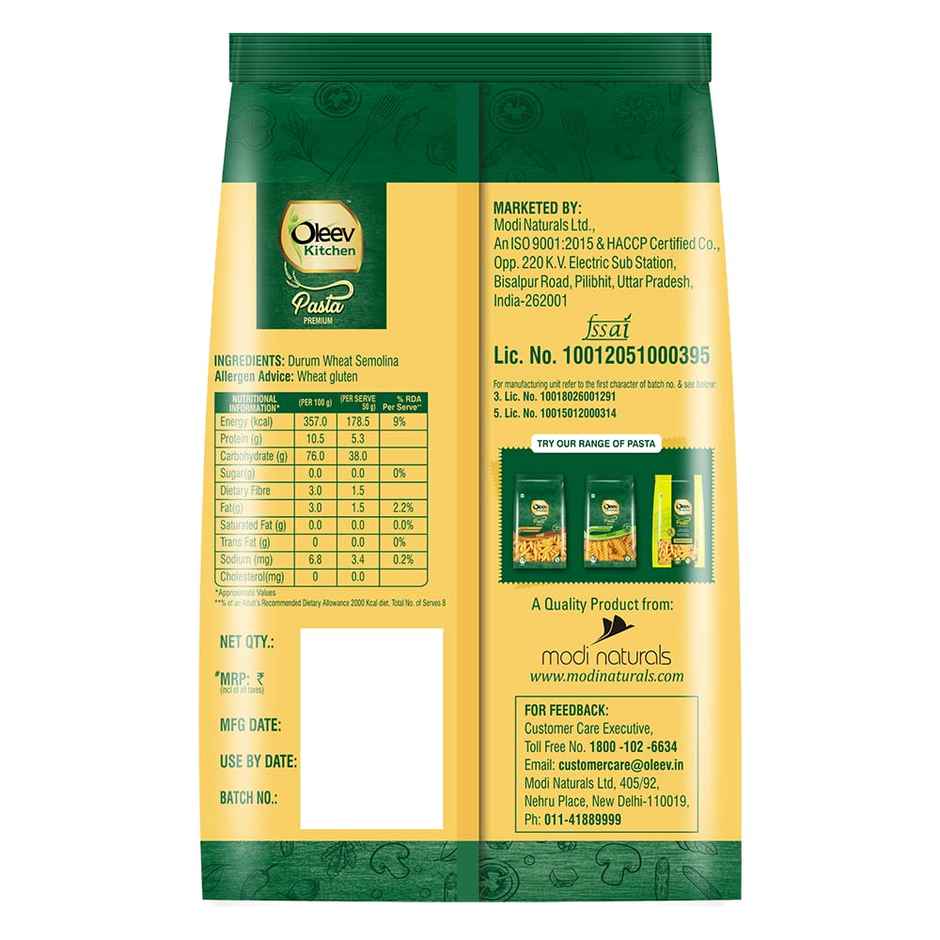 Oleev Kitchen Premium Macaroni Pasta