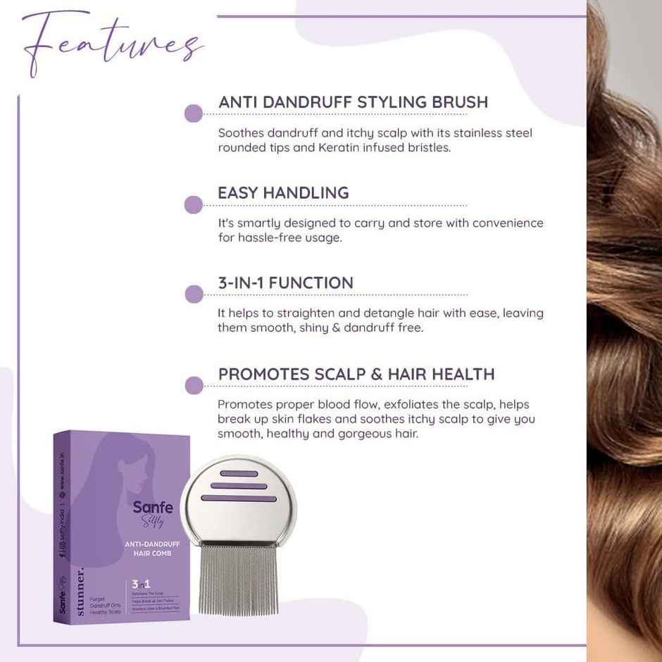 Sanfe Stunner Anti-Dandruff Hair Comb