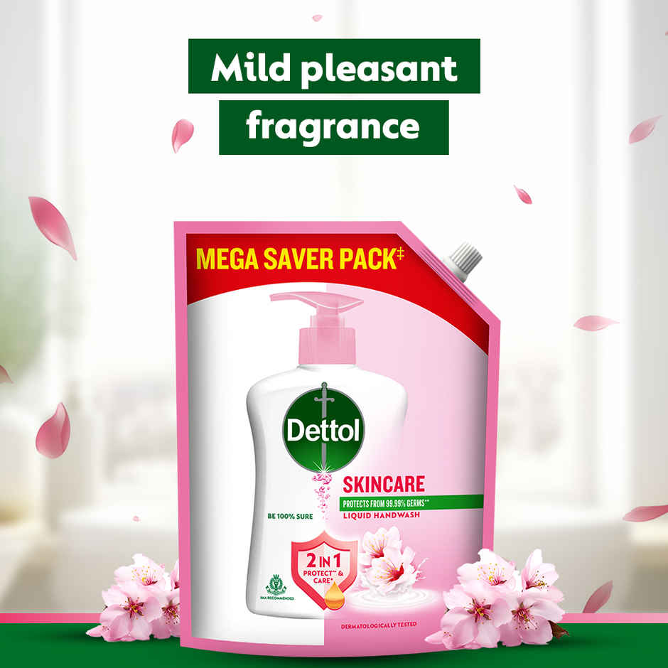 Dettol Skincare Handwash Refill |  Moisturizing Handwash | pH Balance | Gentle on Skin