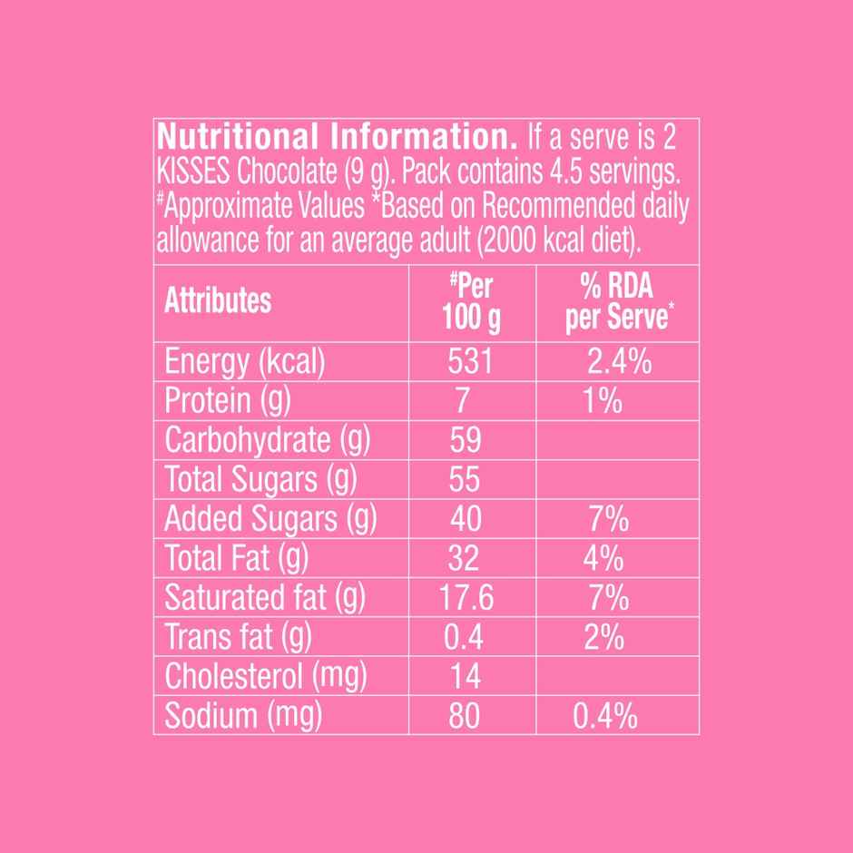 Hersheys Kisses Strawberry Creme | Flavored center filled chocolate