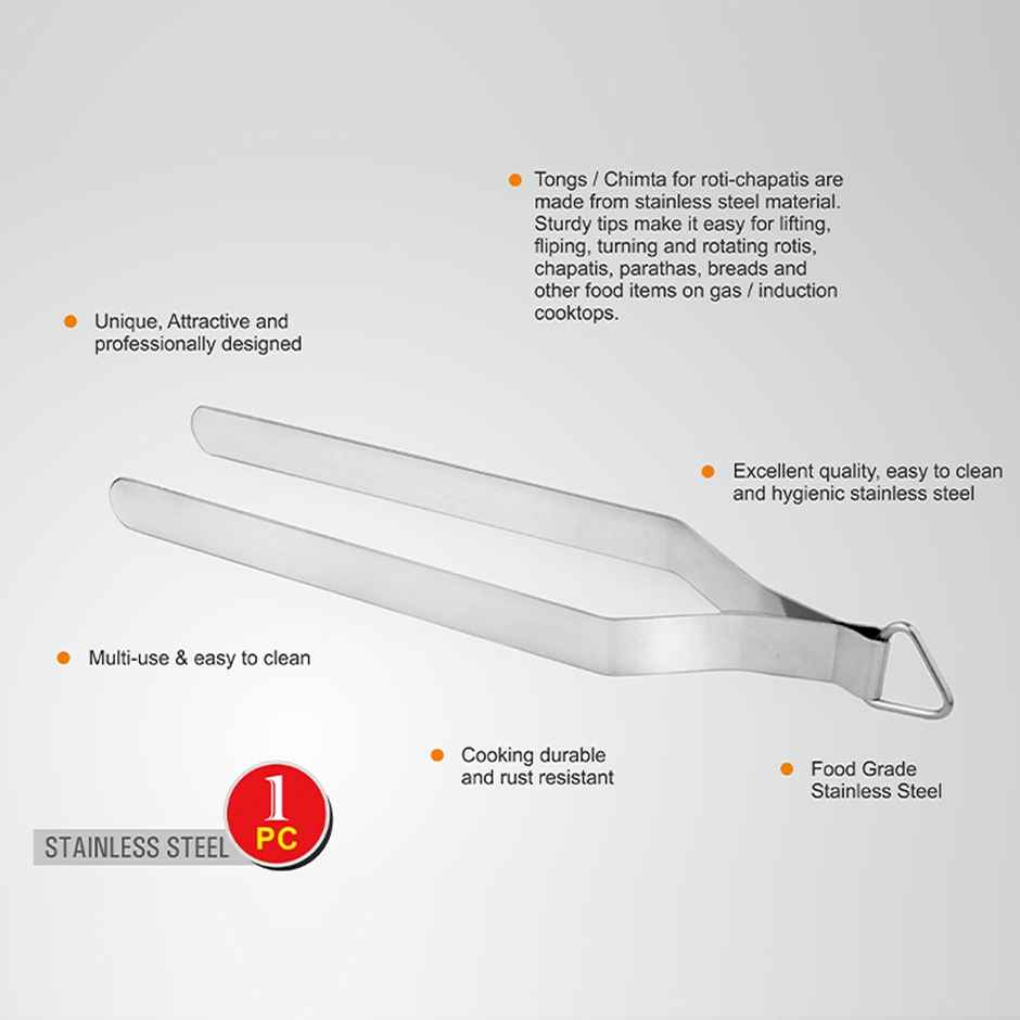 Vinayak Stainless Steel Tong/Pakad (1 Unit)
