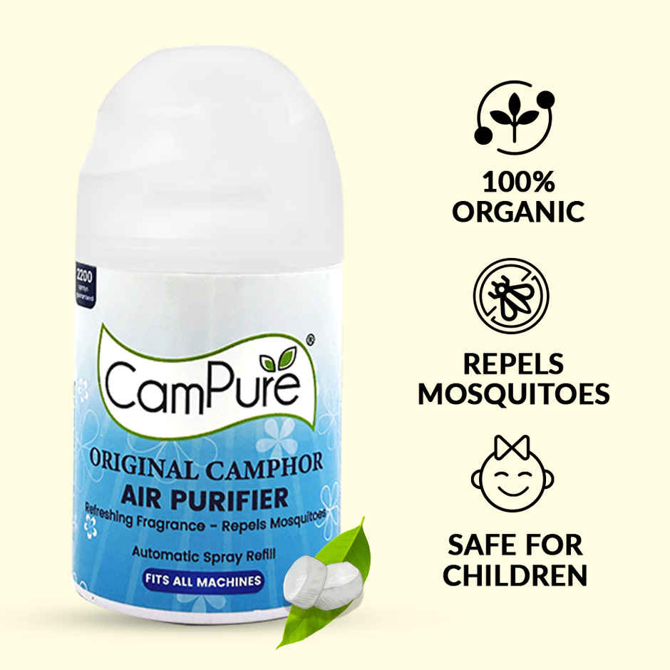 Campure Camphor Kapur Air Freshener Automatic Spray Refill