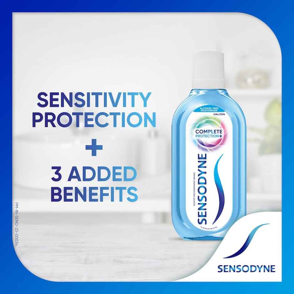 Sensodyne Mouthwash Complete Protection+ (100ml) & Sensodyne Complete Protection+ Mouthwash (250ml) Combo