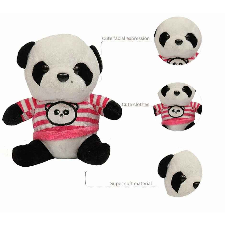 DearJoy Panda in Pink T-shirt 20 cm