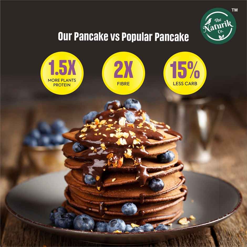 The Naturik Co High Protein Millet Pancake Double Chocolate