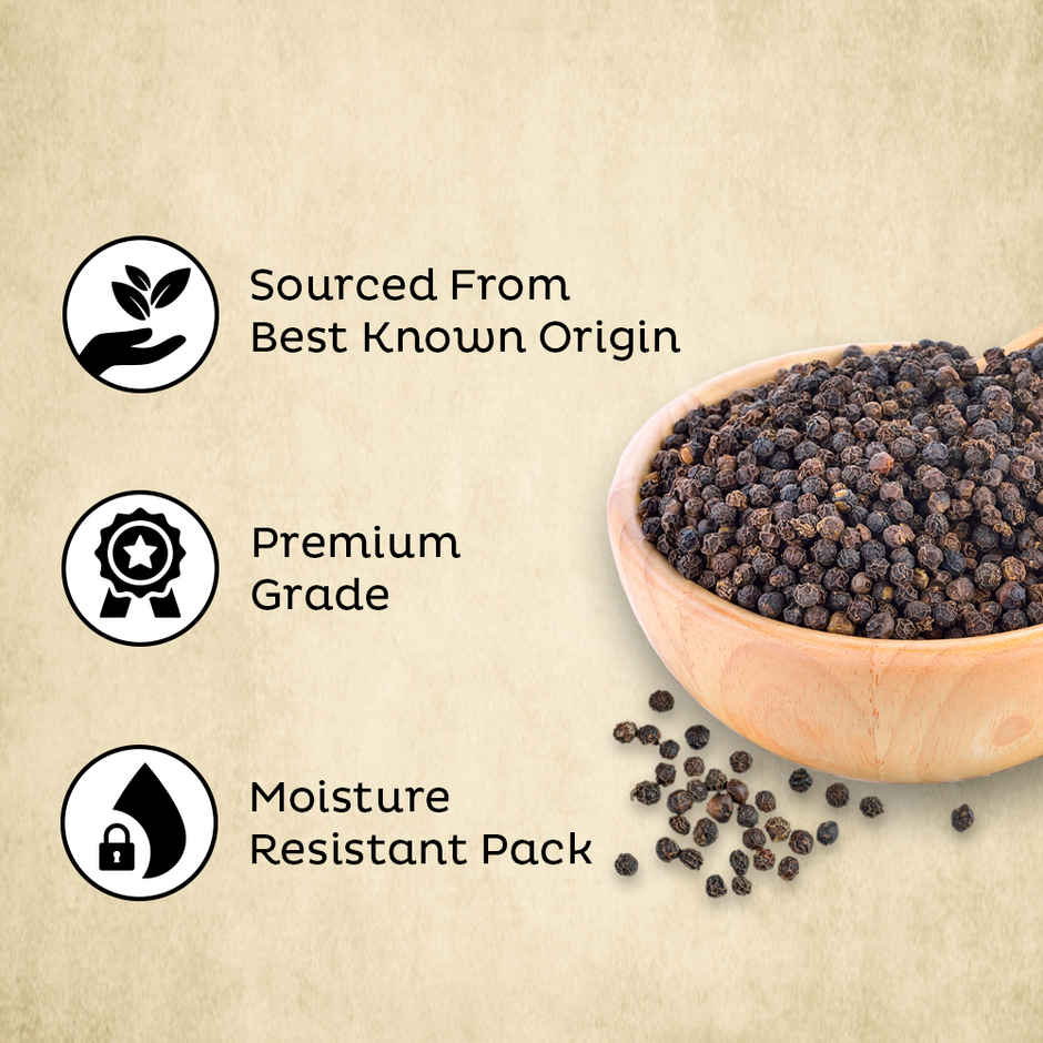 Orika Malabar Bold Black Pepper | Sabut Kaali Mirch