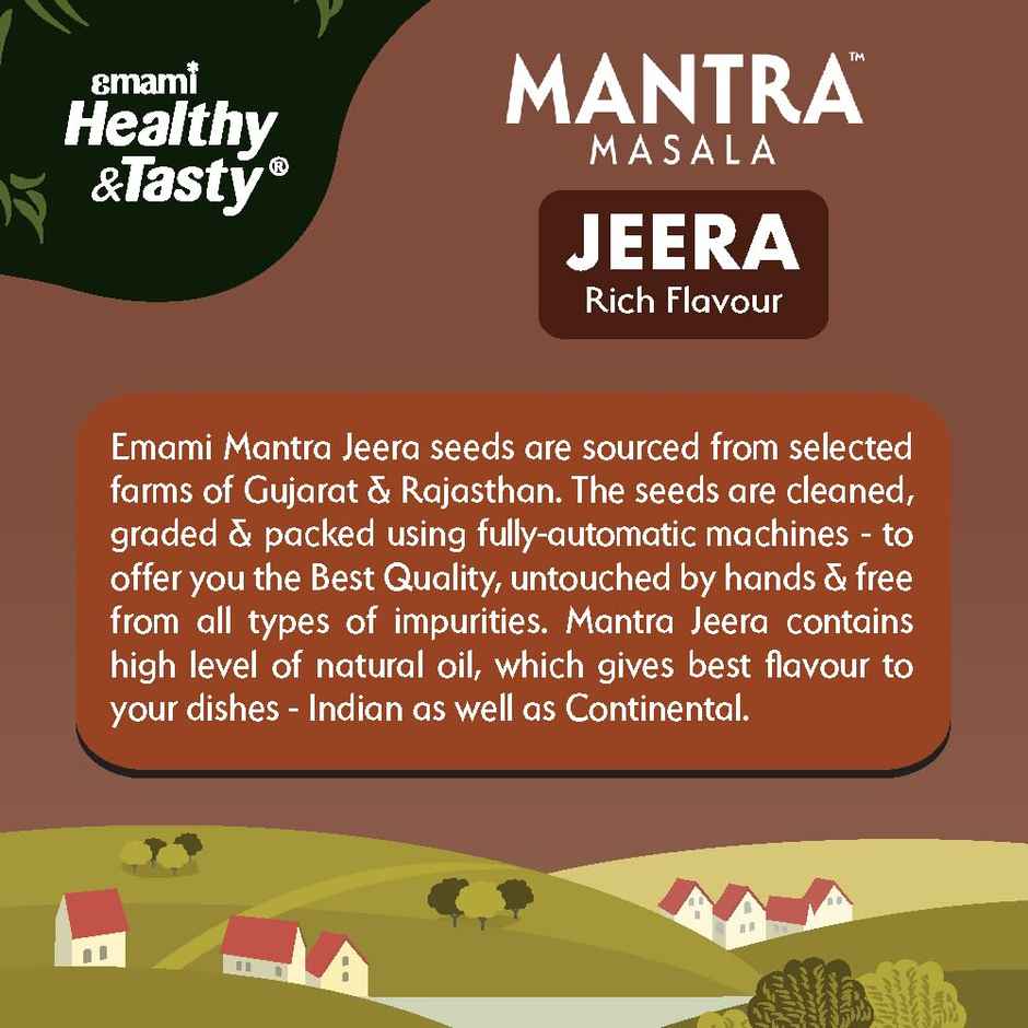 Emami Healthy & Tasty Mantra Whole Jeera (Cumin) Seeds
