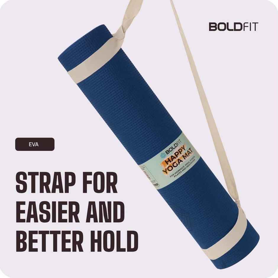 Boldfit Yoga Mat for Exercise | 4mm Thick, EVA Material | Assorted