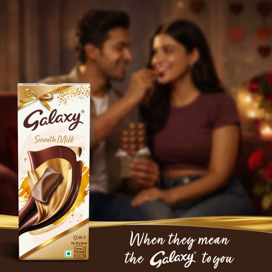 Galaxy Smooth Milk Valentine Chocolate Bar for Gifting 