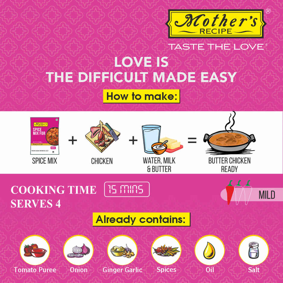 Mothers Recipe Butter Chicken Masala Mix