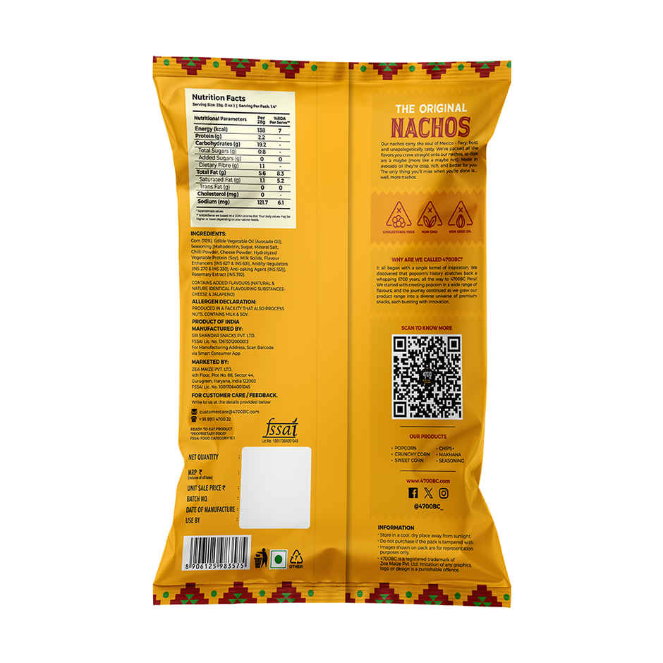 4700BC Cheese & Jalapeno Nachos | Made in Avocado Oil