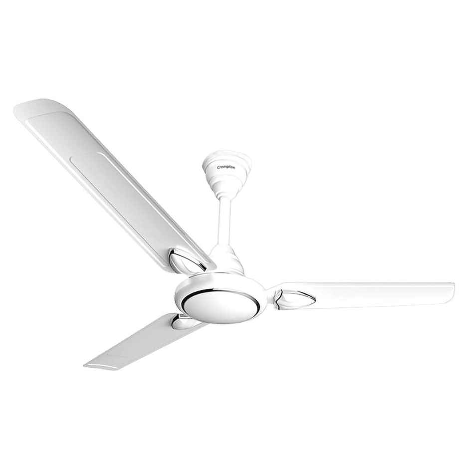Crompton Surebreeze Hillbriz Deco Ceiling Fan, 1200mm/48 inch, Star Rated, White Bronze
