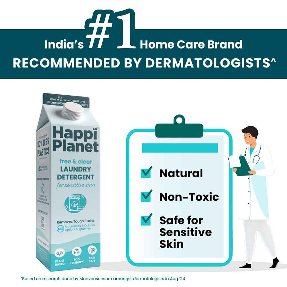 Happi Planet Free & Clear Detergent Liquid