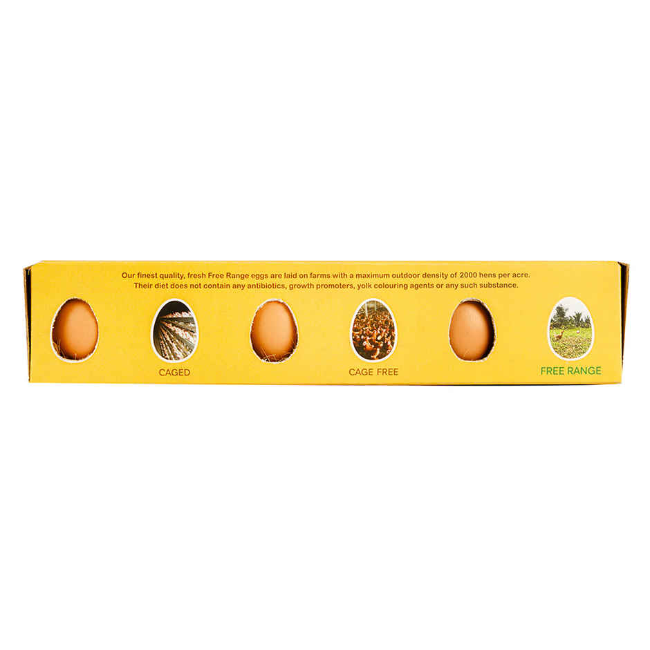 The Ethical Eggs Co. Free Range Eggs, 12 Pieces - Free to roam outdoors, Veg Feed, Non-fertile