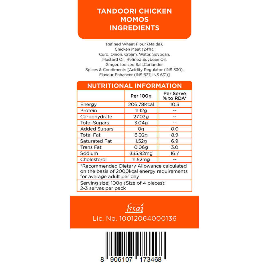 Prasuma Tandoori Chicken Momos | Spicy & Smoky