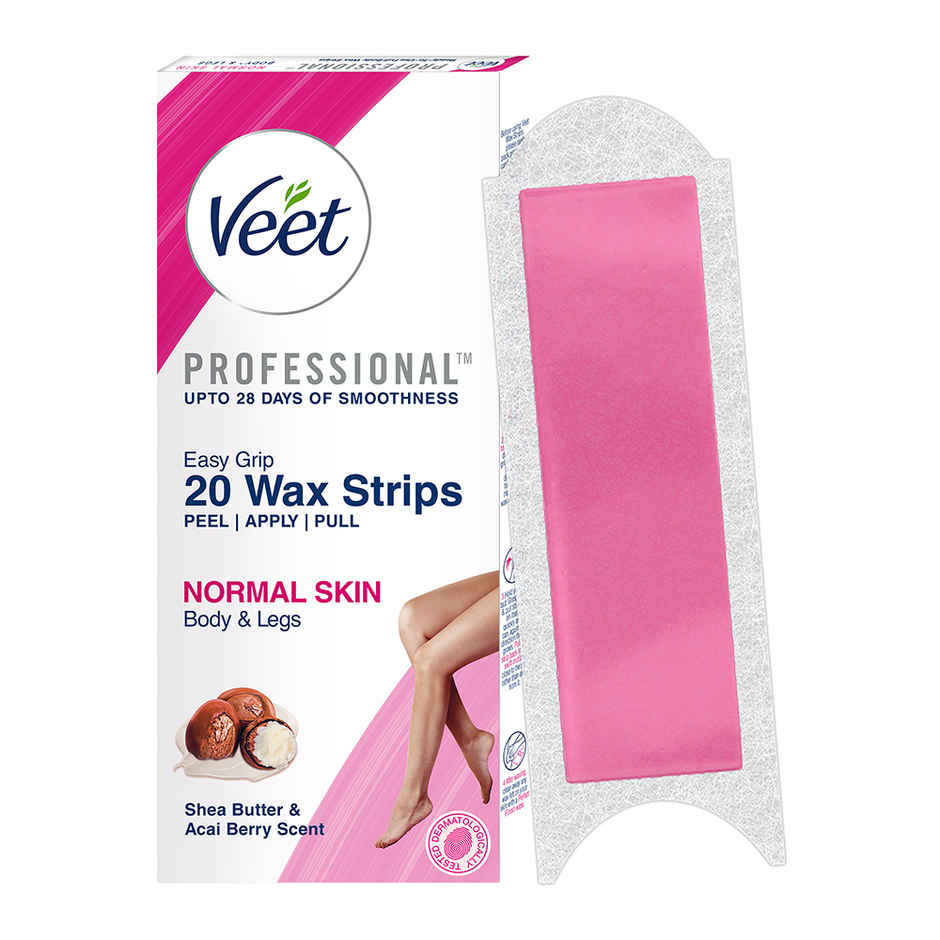 Veet Professional Waxing Strips Kit For Normal Skin | 20 Strips