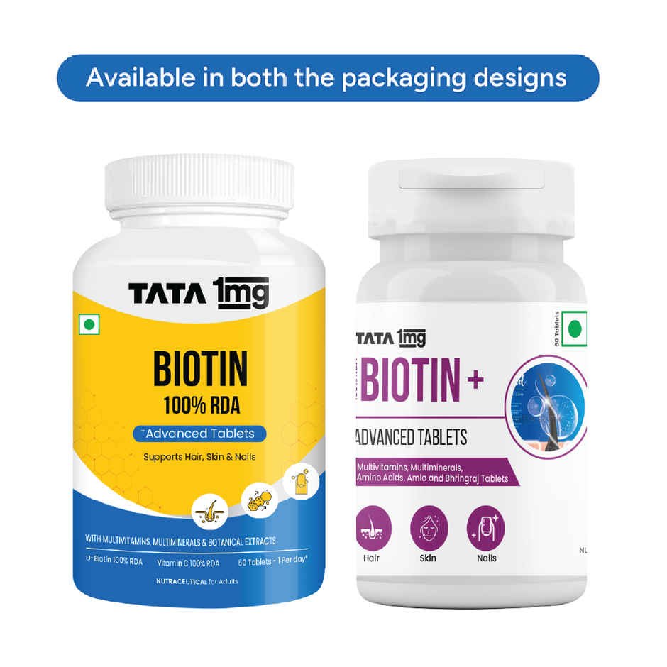 Tata 1mg Biotin 60 Tablets
