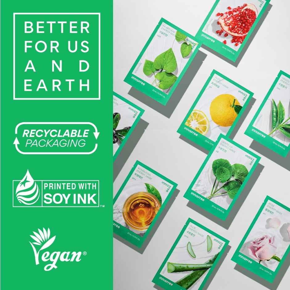 Innisfree Squeeze Energy Sheet Mask - Water Type - Kombucha