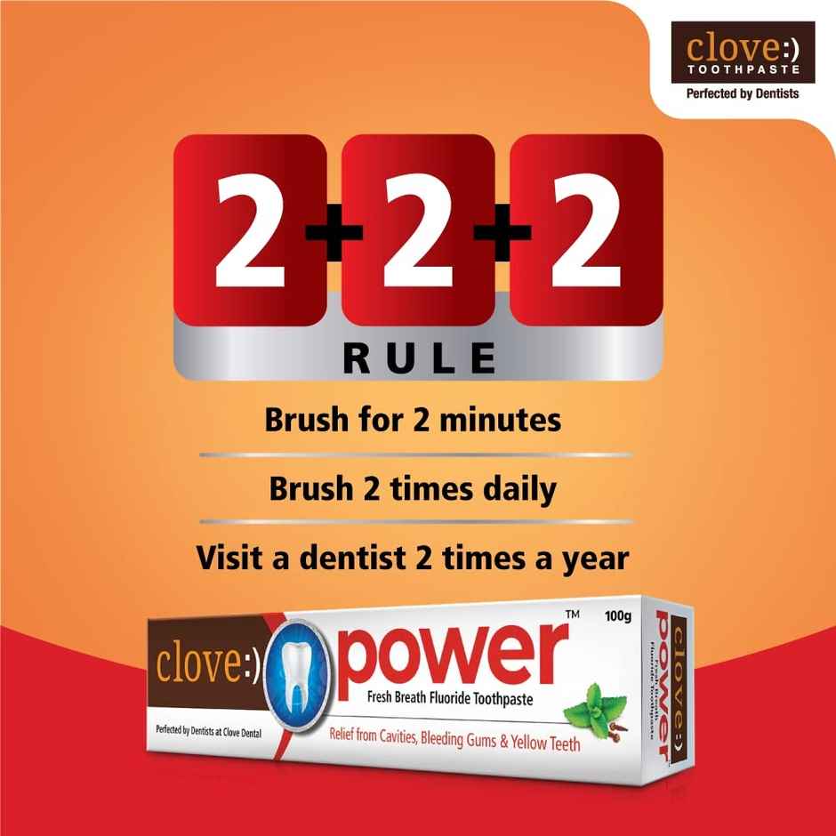 Clove Power Fresh Breath Fluoride Formulation 