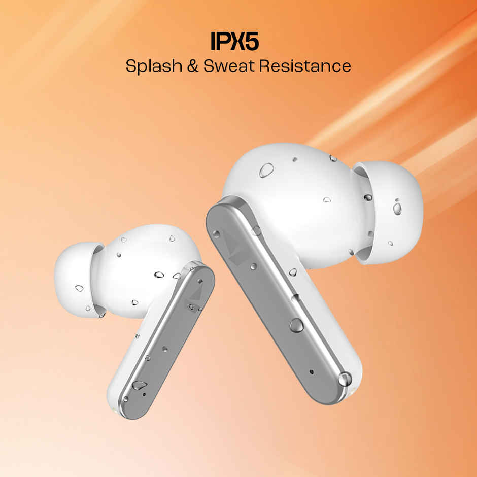 boAt Airdopes 301 TWS Earbuds With 75H Playtime | Quad Mics Enx Tech Beast Mode For Gaming | Arctic Whisper