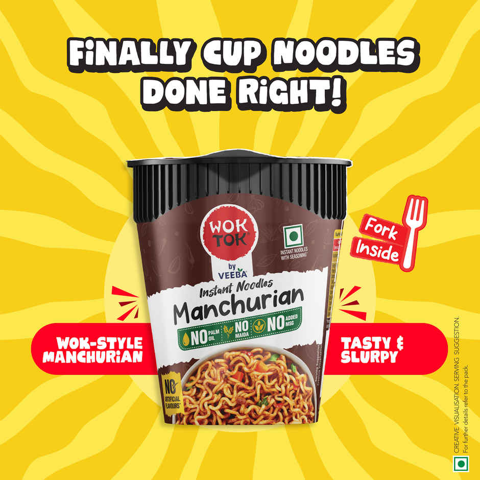 Wok Tok by Veeba Instant Cup Noodles Manchurian
