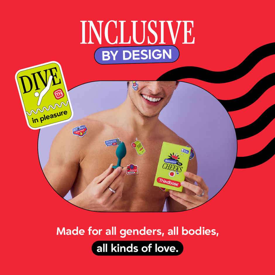 Thirdbase Between the Cheeks Beginner-Friendly Plug (Small) Non-Vibrating Personal Massager