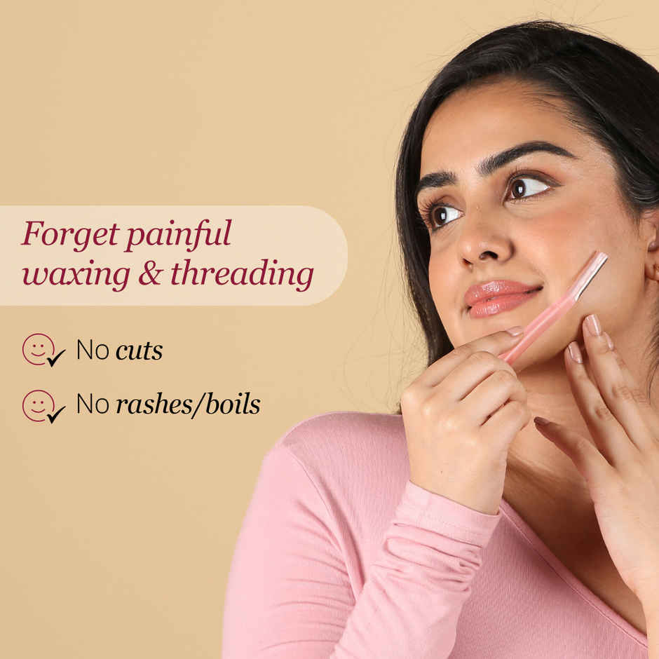 Carmesi Reusable Face Razor for Women Facial Hair | Instant & Painless Hair Removal