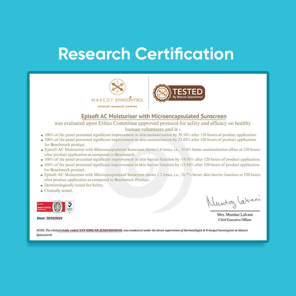 Glenmark Episoft Ac Moisturizer With Sunscreen SPF 30+