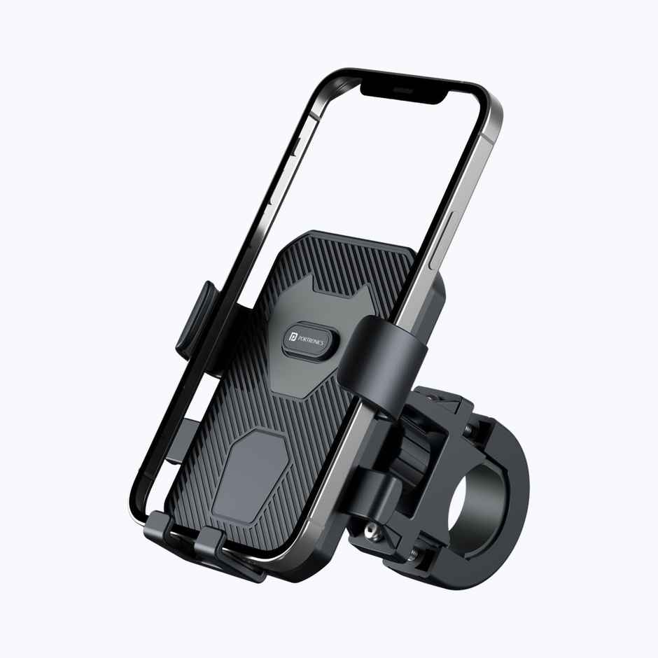 Portronics Mobike 4, Bike Phone Mount(Compatible with 4.7 to 6.8 inch Devices) - Black