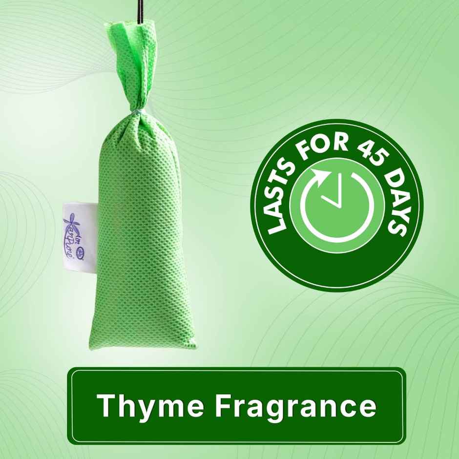 Thyme Camphor Pouch by Air Karpure | Car, Bathroom, Wardrobe & Room Freshener | From House of Cycle