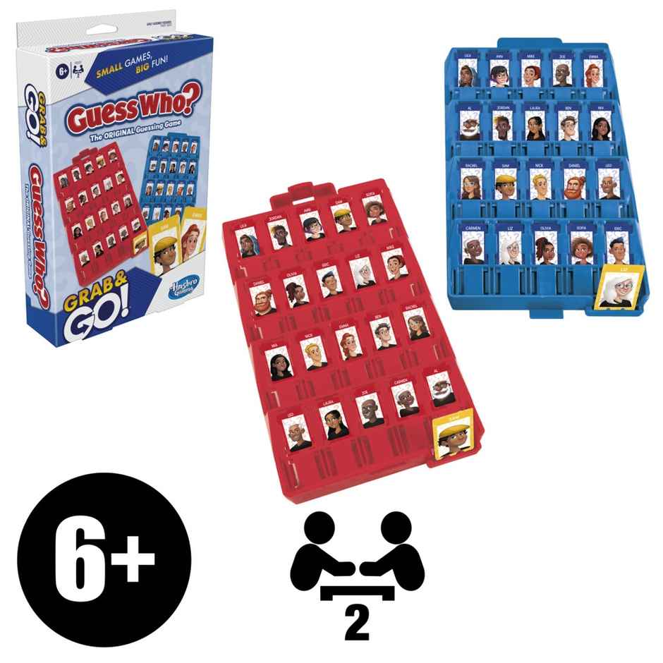 Hasbro Guess Who - Travel Friendly - Miniature Version Board Game | 6+ years