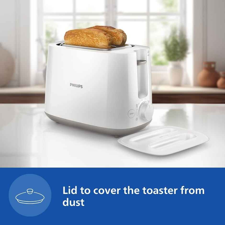 Philips HD2582/00 830 W Toaster - Auto Shut Off Protection