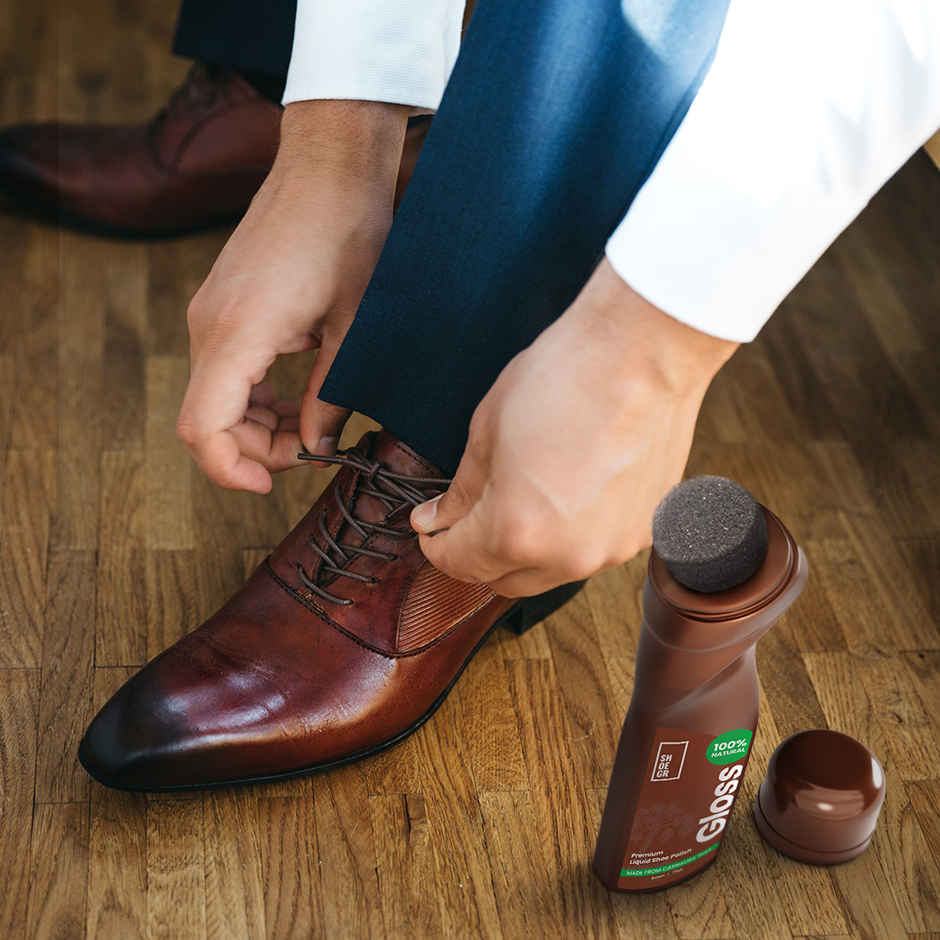 SHOEGR Premium Liquid Shoe Polish Combo | Black - Brown