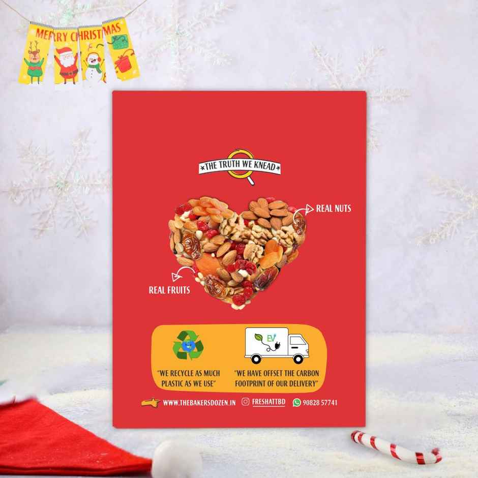 The Baker's Dozen Christmas Cake | Eggless/Veg