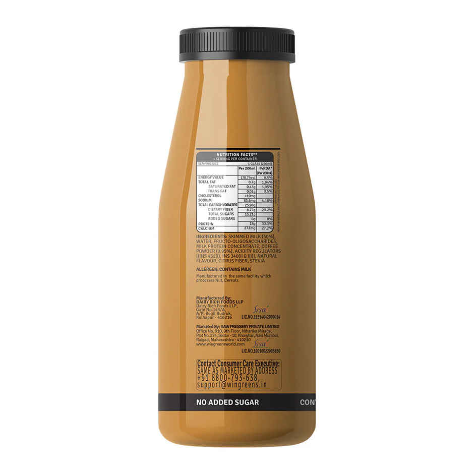 Raw Pressery 18g Protein Coffee Milkshake