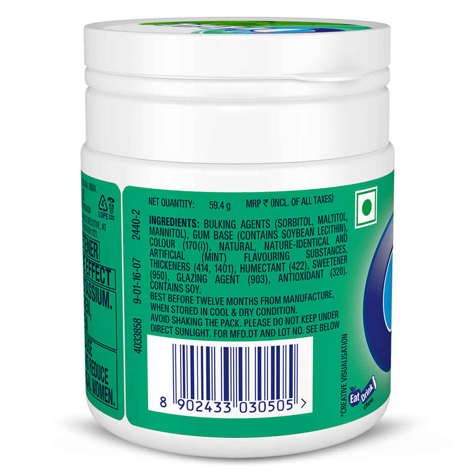 Orbit Sugar Free Spearmint Flavour Chewing Gum Tube