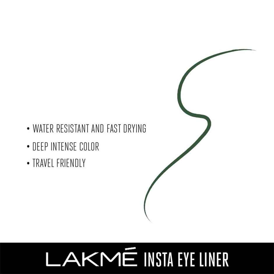 Lakme Ultimate Glam Eye Liner, Semi Matte, Green