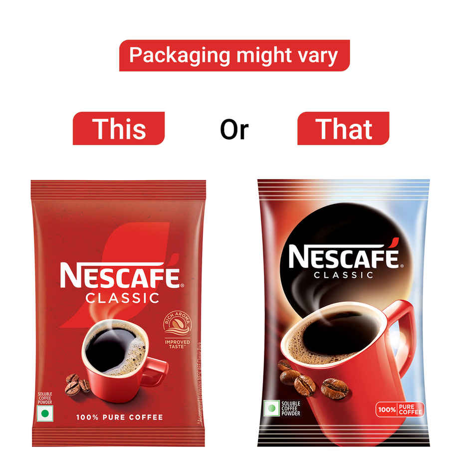 Nescafe Classic - Instant Coffee Powder - 100% Pure Coffee
