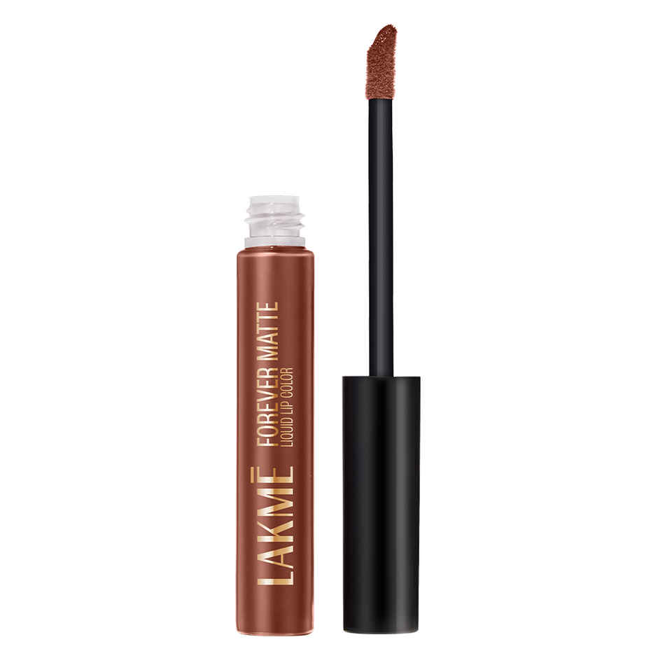 Lakme Forever Matte Liquid Lip, 16hr Lipstick, Lightweight & transferproof | Nude Twist