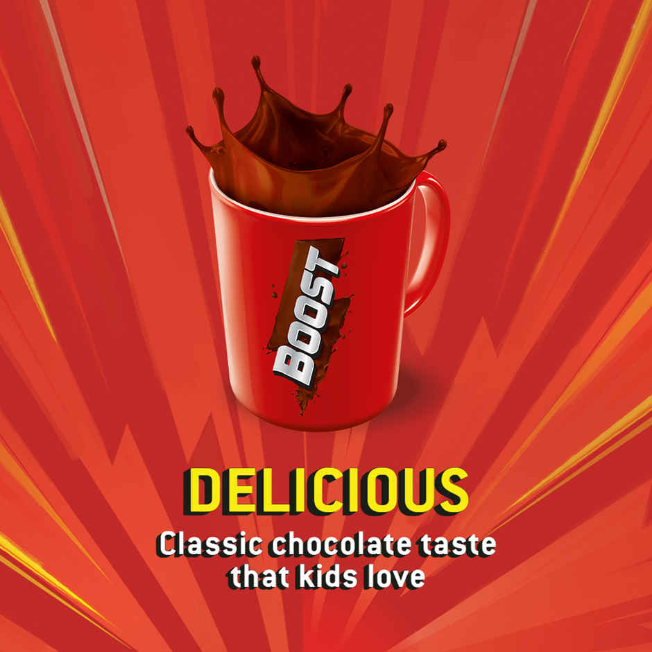 Boost Chocolate Malt Based Food Kids Drink Mix | For 5+ years Kids