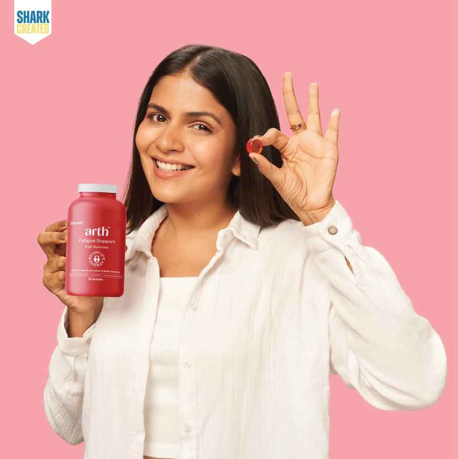 Arth By Emcure Iron Gummies | Ferrous Ascorbate & Folic Acid | Helps Anaemia & Fatigue