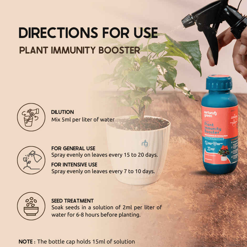 Nurturing Green - Natural Plant Immunity Booster | 250ml concentrate | Liquid Plant Booster