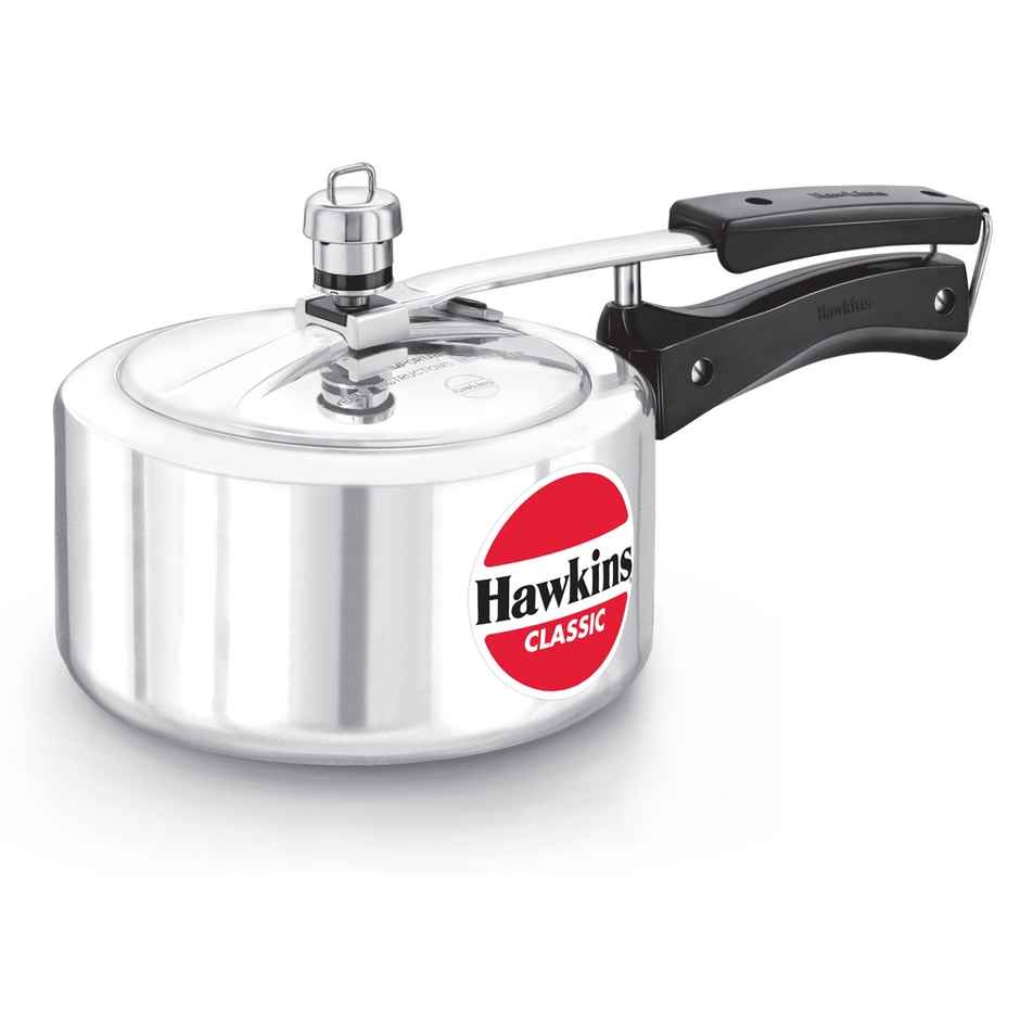 Hawkins 2 Litre Classic Pressure Cooker Best Inner Lid Cooker Small Cooker - Silver