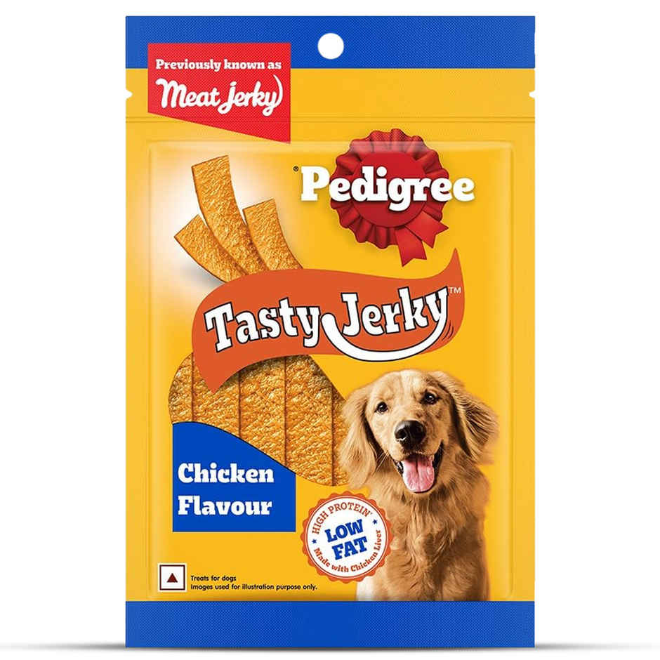 Pedigree Adult Tasty Jerky Chicken Flavour Dog Treat, 70g