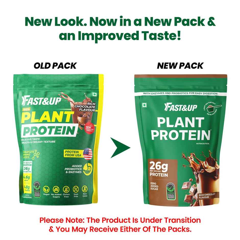 Fast&up Plant Protein | Vegan Protein | Rich Chocolate Flavour